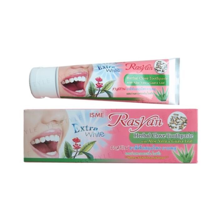 Extra White Herbal Clove Toothpaste With Aloe Vera & Guava Leaf - 100g