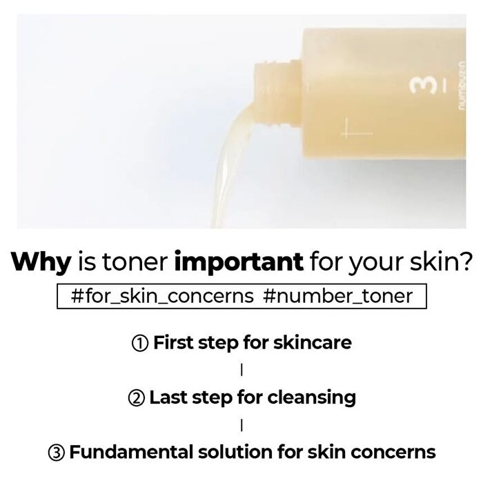 numbuzin No. 3 Super Glowing Essence Toner Mini - 100ml