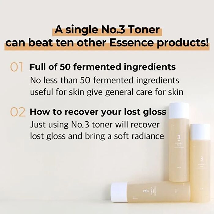 numbuzin No. 3 Super Glowing Essence Toner Mini - 100ml