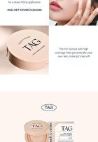 too cool for school TAG Velvet Cover Cushion - 2 Colors - #01 Pale Light