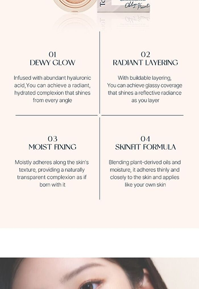 too cool for school TAG Dewy Skin Cushion - 2 Colors - #01 Pale Light