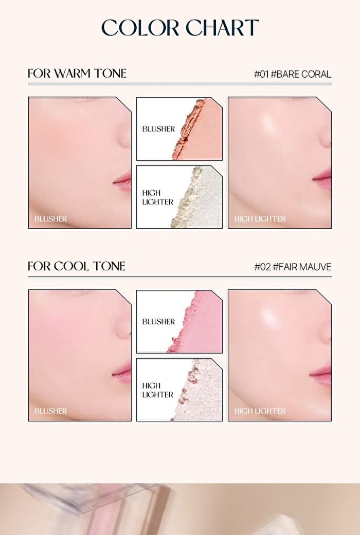 too cool for school TAG Mood Blush Beam - 2 Colors - #02 Fair Mauve