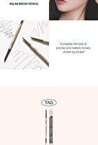 too cool for school TAG Slim Brow Pencil - 3 Colors - #01 Dark Brown