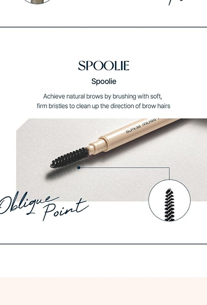 too cool for school TAG Slim Brow Pencil - 3 Colors - #01 Dark Brown