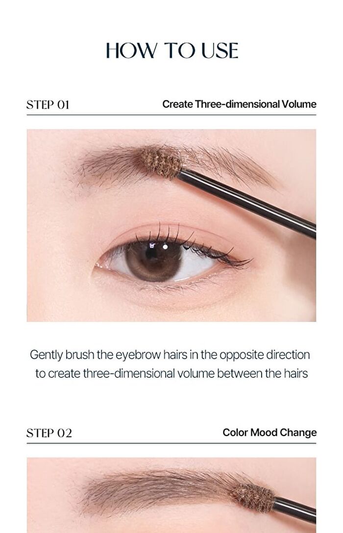 too cool for school TAG Air Fixing Brow Cara - 2 Colors - #01 Dark Brown