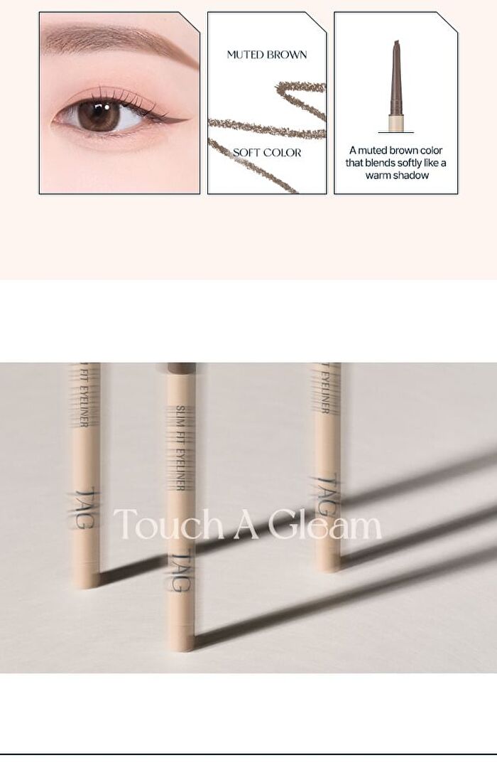 too cool for school TAG Slim Fit Eyeliner - 3 Colors - #01 Ash Black