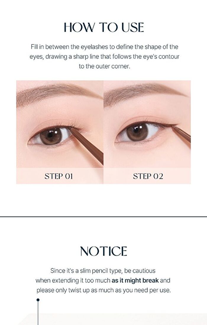 too cool for school TAG Slim Fit Eyeliner - 3 Colors - #01 Ash Black