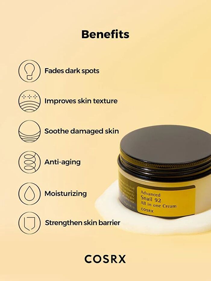 Cosrx Advanced Snail 92 All In One Cream Tube - 100g