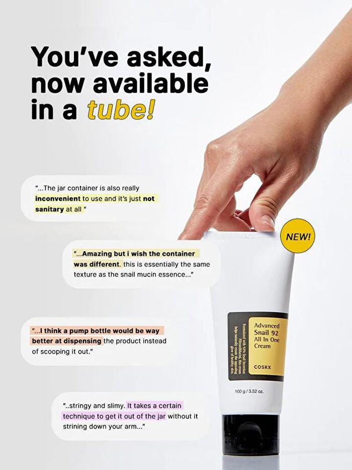 Cosrx Advanced Snail 92 All In One Cream Tube - 100g
