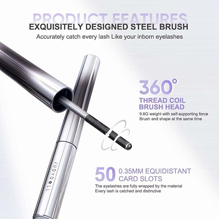 3D Curling Eyelash Iron Mascara - Precision (2 Colors) - 6 Precision Design #01 Black