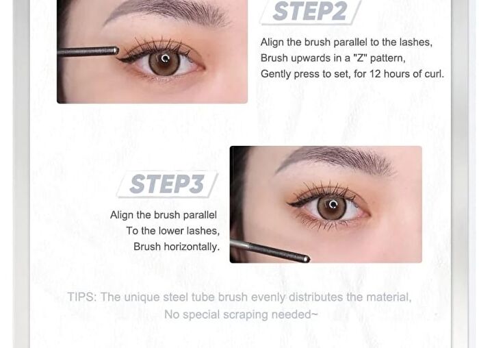 3D Curling Eyelash Iron Mascara - Precision (2 Colors) - 6 Precision Design #01 Black