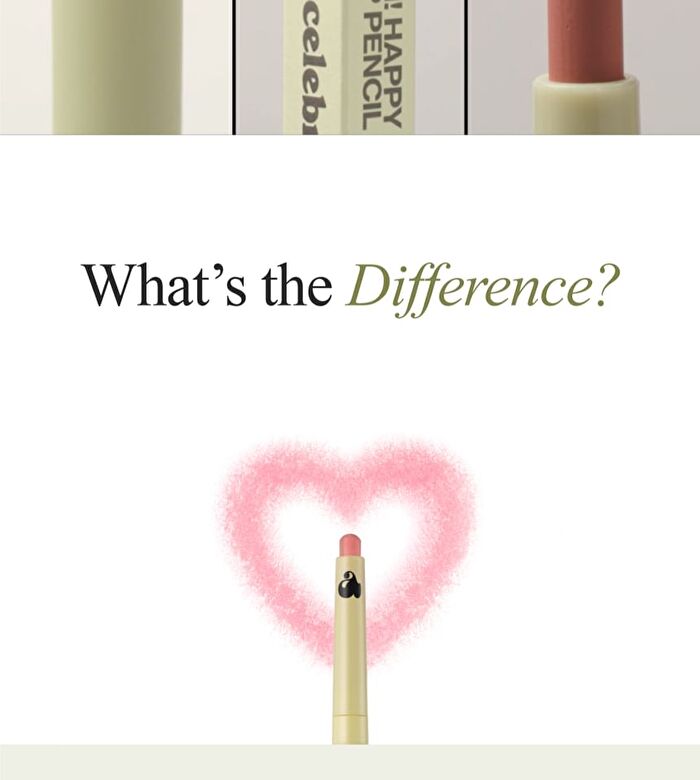 Oh! Happy Day Lip Pencil - 7 Colors - No.3 Strawberry Cake