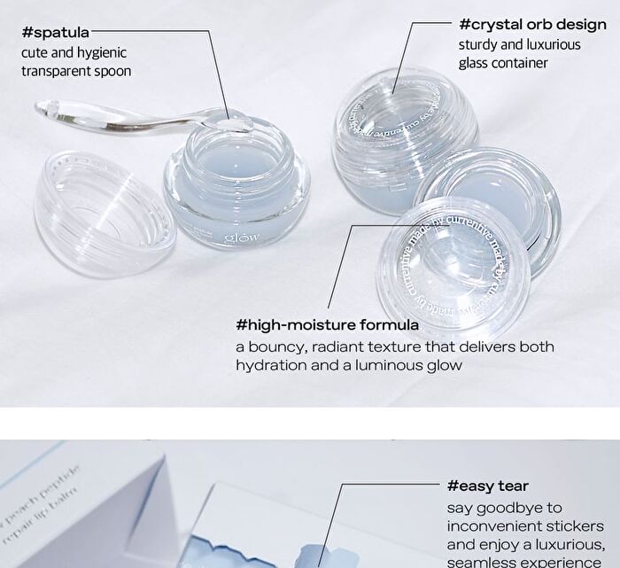 glow Peach Peptide Lip Balm - 3 Types - #CoralReef