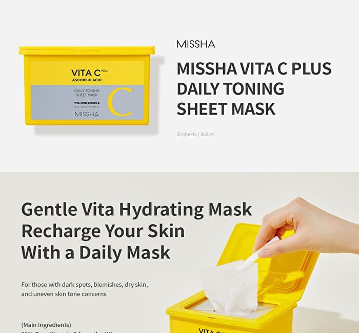 Vita C Plus Daily Toning Sheet Mask - 30 sheets