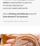 Green Monster D-Toc Kombucha - 6 Types - Flat Peach