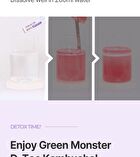 Green Monster D-Toc Kombucha - 6 Types - Flat Peach