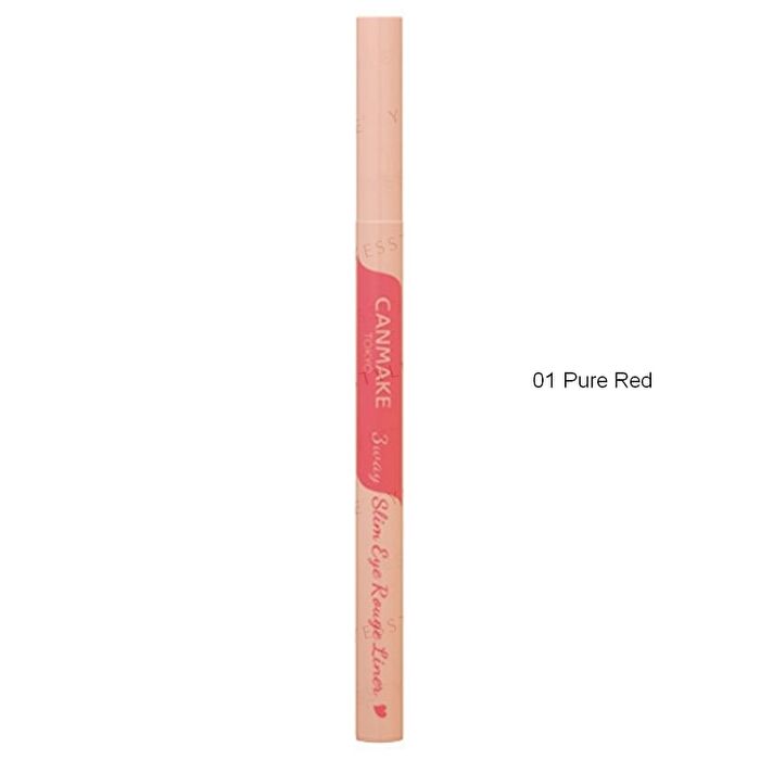 Canmake 3 Way Slim Eye Rouge Liner - 01 Pure Red