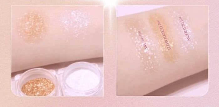 Glitter Powder - 2 Colors - #02 Golden Breeze