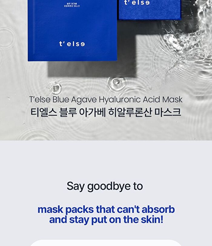 T\'else Blue Agave Hyaluronic Acid Mask Set - 5 sheets