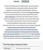 T\'else Blue Agave Hyaluronic Acid Mask Set - 5 sheets