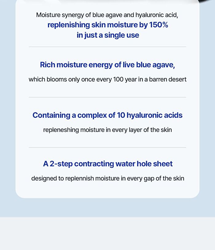 T\'else Blue Agave Hyaluronic Acid Mask Set - 5 sheets