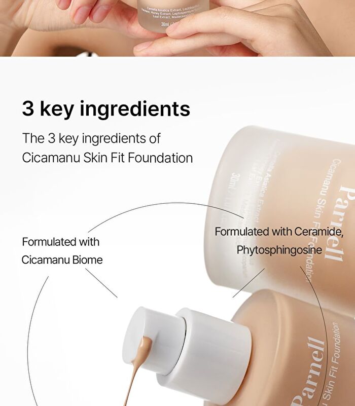Cicamanu Skin Fit Foundation - 3 Colors - #0.5