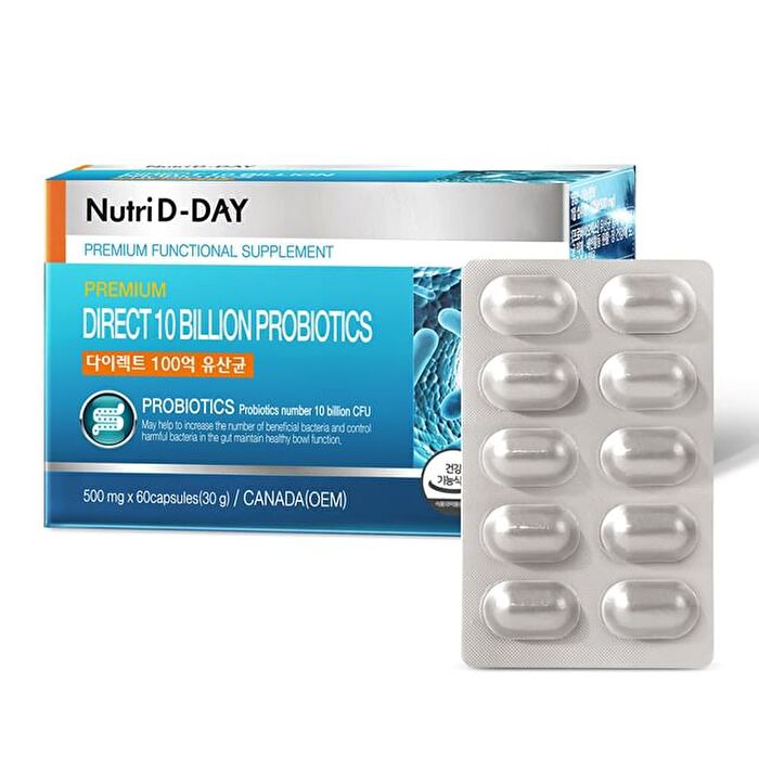 Direct 10 Billion Probiotics - 500mg x 60 capsules