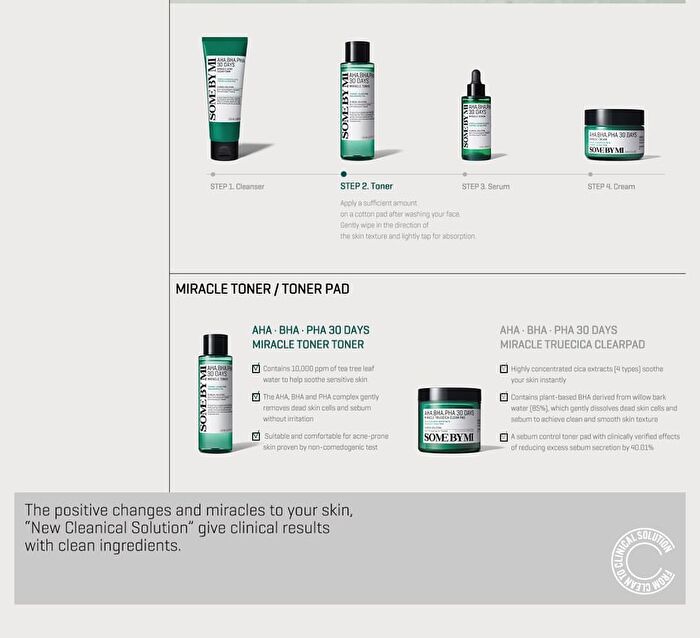 AHA, BHA, PHA 30 Days Miracle Toner 150ml - 2024 Version - 150ml
