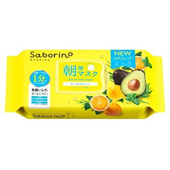 Bcl Saborino Morning Alarm Moisty Type Face Mask - 32 pcs