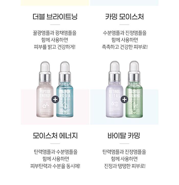 esfolio Ampoule - 6 Types - 2023 Version - Bakuchiol Winkles