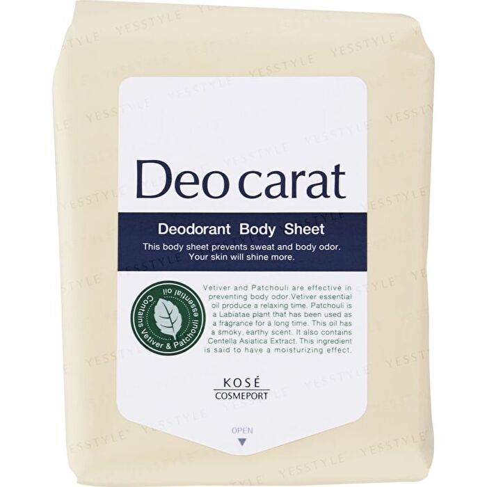 Deo Carat Deodorant Body Sheet - 40 pcs