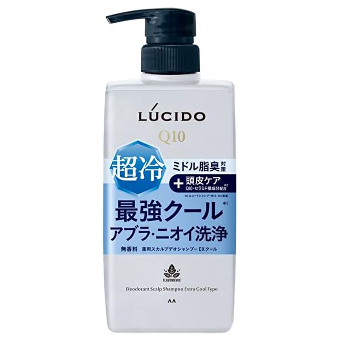 Lucido Q10 Deodorant Scalp Shampoo Extra Cool Type - 380ml Refill