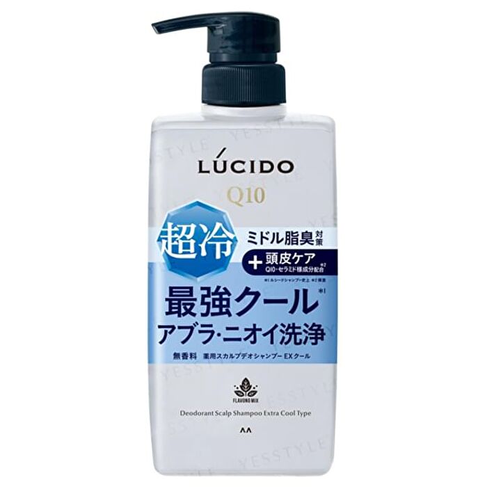 Lucido Q10 Deodorant Scalp Shampoo Extra Cool Type - 380ml Refill