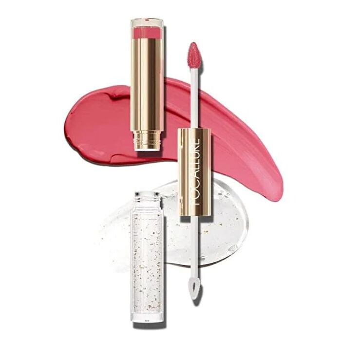 Focallure Juicy Lip Oil Duo - 3 Colors - #RD01 Ruby Pepper