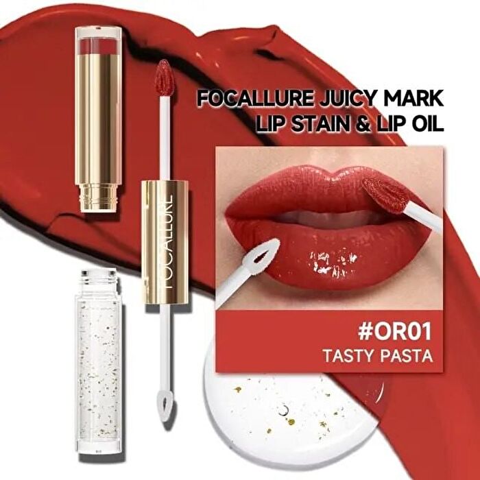 Focallure New Juicy Lip Oil Duo - 3 Colors - #BB01 Hazelnut Spread