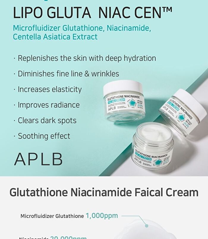 Aplb Glutathione Niacinamide Facial Cream Set - 2 pcs