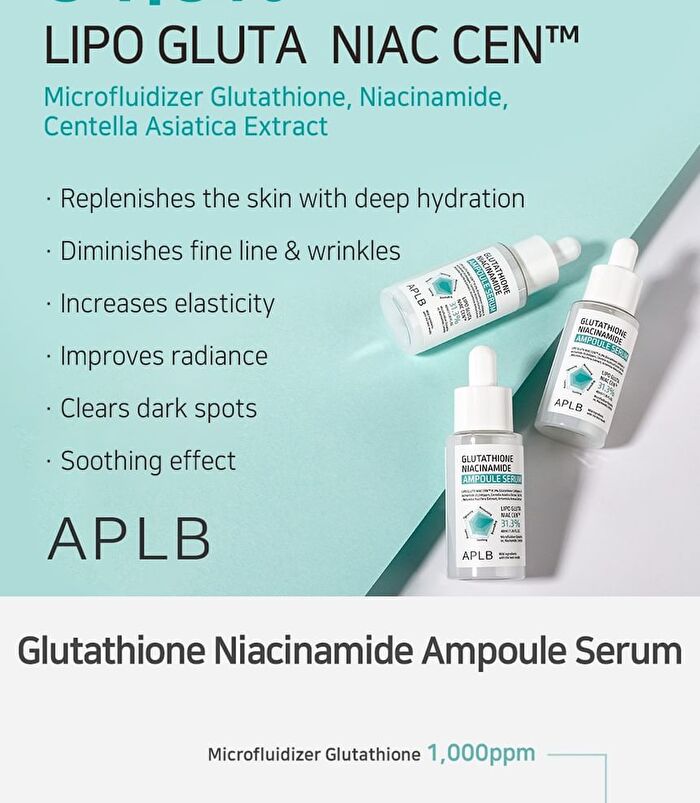 Aplb Glutathione Niacinamide Ampoule Serum Set - 2 pcs