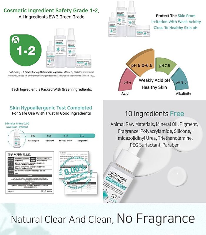 Aplb Glutathione Niacinamide Ampoule Serum Set - 2 pcs