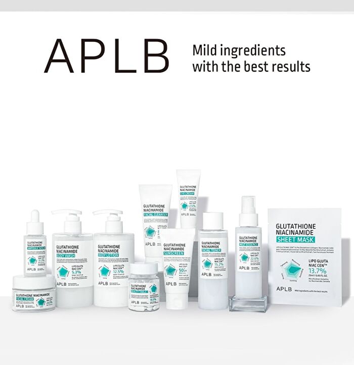 Aplb Glutathione Niacinamide Sheet Mask Set - 25ml x 10 Sheets