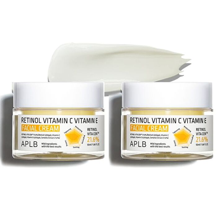 Aplb Retinol Vitamin C Vitamin E Facial Cream Set - 2 pcs