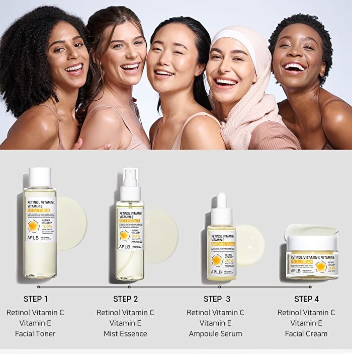 Aplb Retinol Vitamin C Vitamin E Ampoule Serum Set - 2 pcs