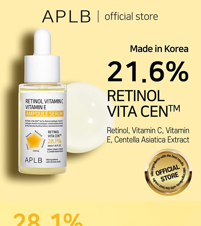 Aplb Retinol Vitamin C Vitamin E Ampoule Serum Set - 2 pcs