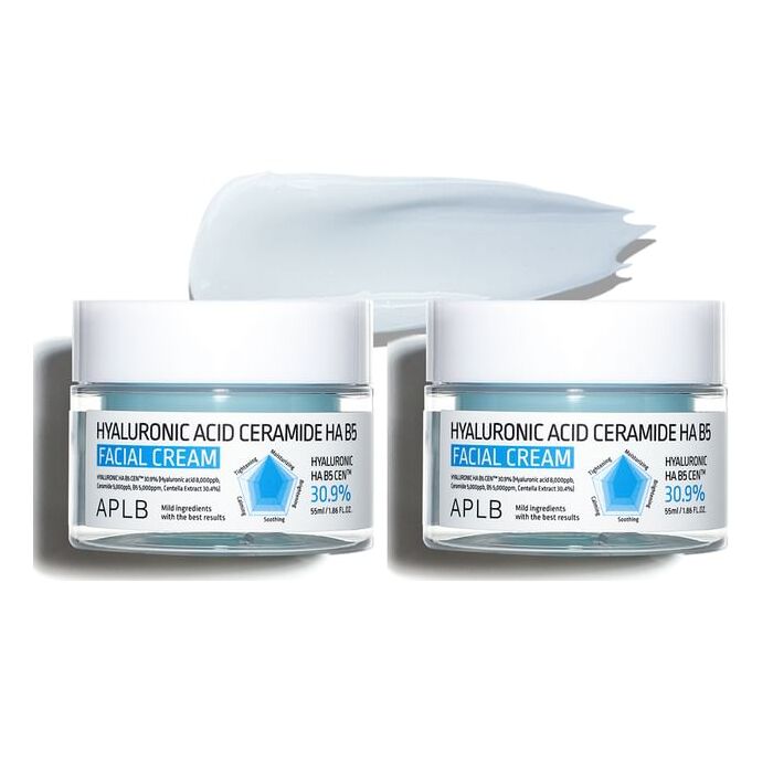 Aplb Hyaluronic Acid Ceramide HA B5 Facial Cream Set - 2 pcs