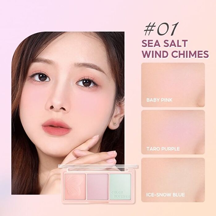 Multi Blush Palette - 2 Colors - #02 Rose Red Bean - 13.5g