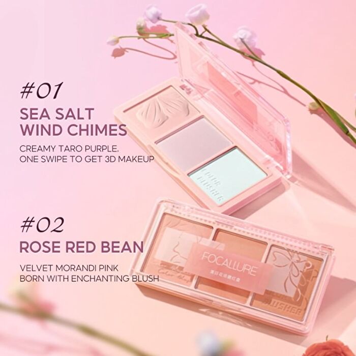 Multi Blush Palette - 2 Colors - #02 Rose Red Bean - 13.5g