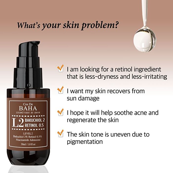 L2 Bakuchiol & Retinol Serum - 30ml