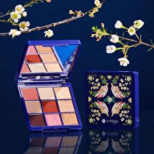Treasured Palace Museum Series Purple-Ground And Bird-And-Flower Motif 9 Shade Eyeshadow Palette - 1 pc