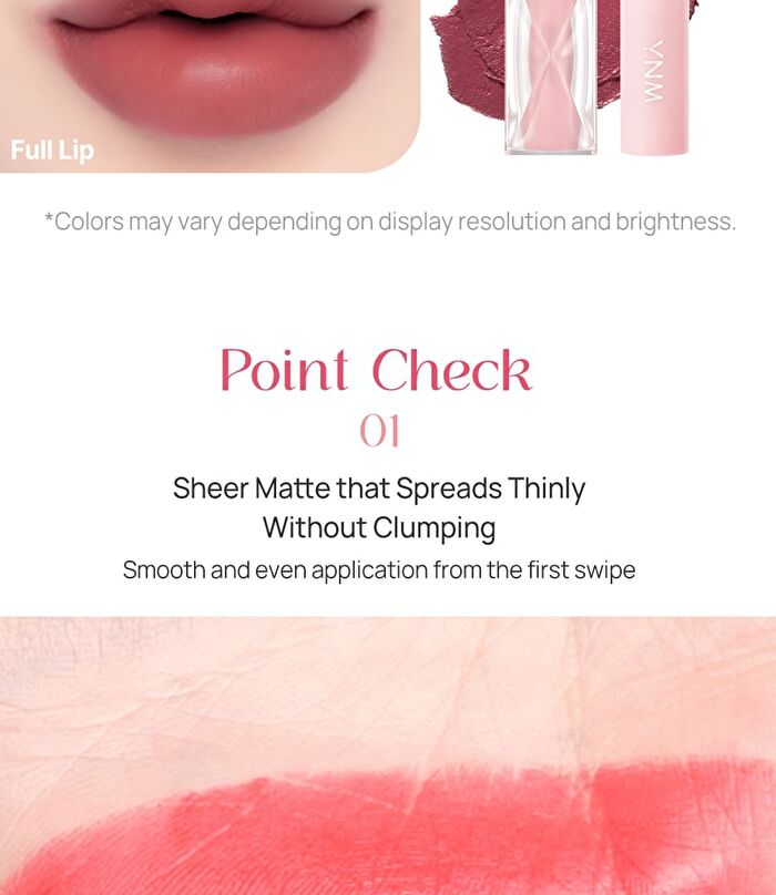Ynm Cream Matt Lipstick - 6 Colors - #03 Berry Smoothie