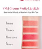 Ynm Cream Matt Lipstick - 6 Colors - #03 Berry Smoothie