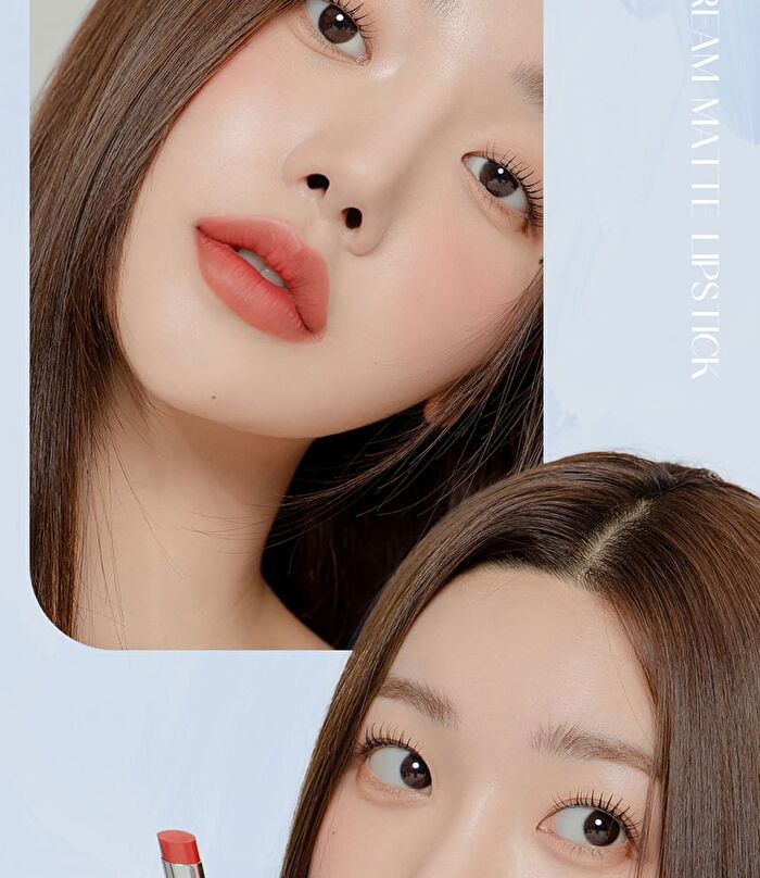 Ynm Cream Matt Lipstick - 6 Colors - #06 Plum Mauve